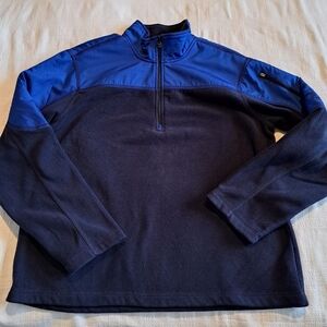 Starter men's size Large fleece 1/4 zip pullover sweater